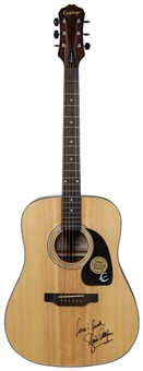 Gloria Estefan Signed and Inscribed Epiphone Guitar (PSA/DNA)